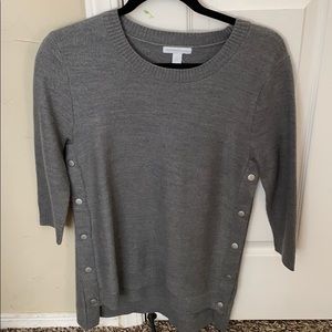 quarter buttoned sweater